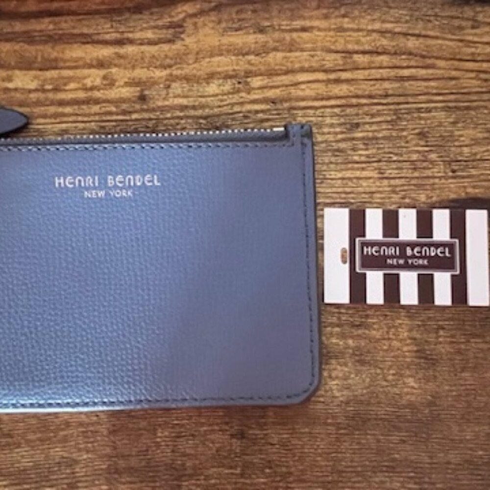 Henri Bendel Mini Leather Zip Coin Wallet - Picture 11 of 11